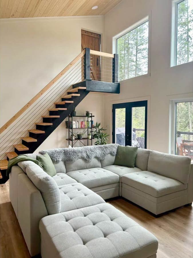 Plan 680583VR: Modern 2-Bedroom Home Plan with Art Loft and Spacious Deck - Image #14 - Modern, Mountain