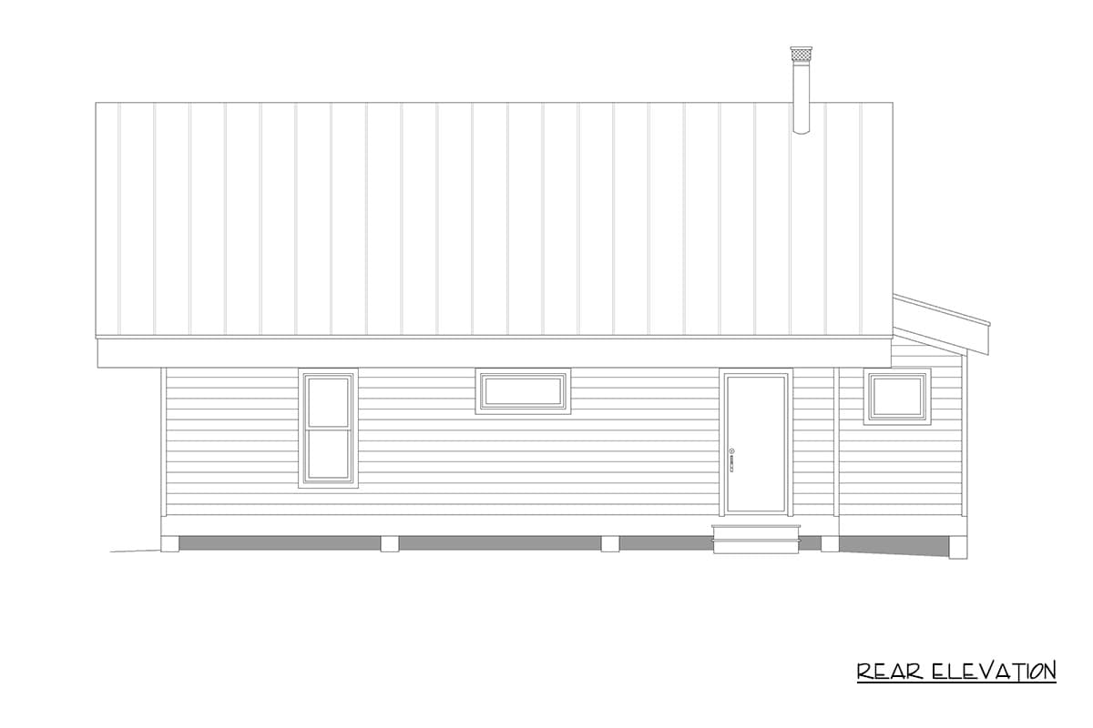 Plan 680583VR: Modern 2-Bedroom Home Plan with Art Loft and Spacious Deck - Image #20 - Modern, Mountain