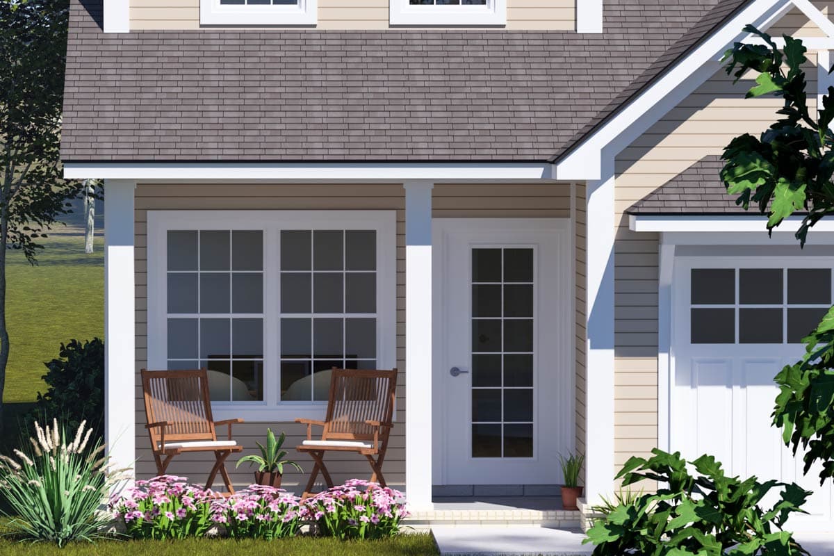 Plan 52447WM: Traditional 3-Bedroom Home with Upstairs Master Suite - Image #7 - Traditional
