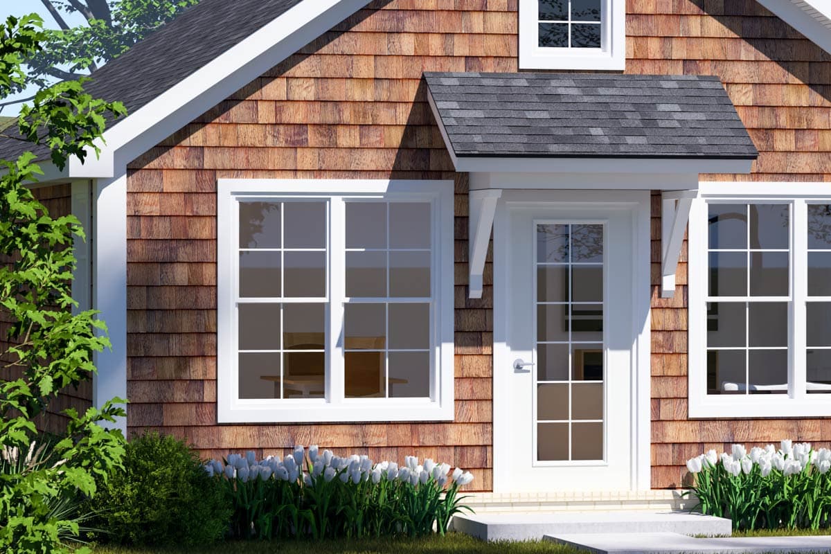 Plan 52448WM: Two-Bedroom Cottage Plan with Craftsman Touches - Image #6 - Cottage, Craftsman, Traditional