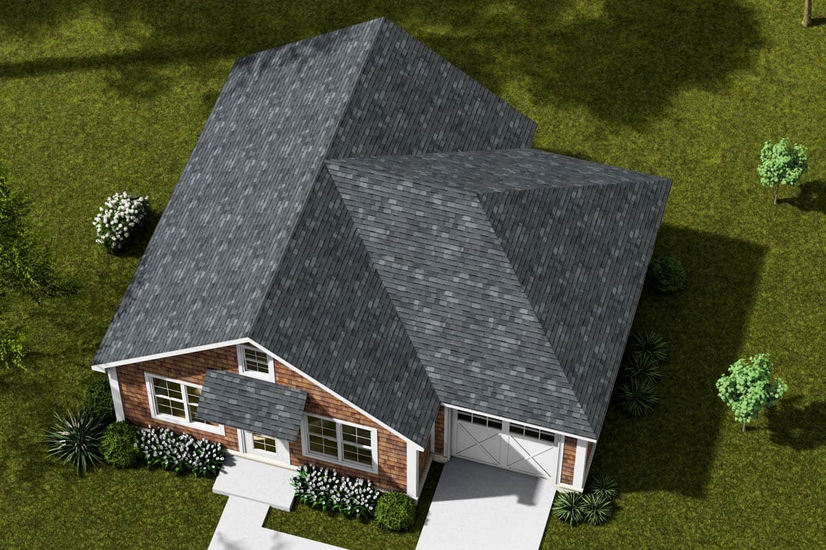 Plan 52448WM: Two-Bedroom Cottage Plan with Craftsman Touches - Image #7 - Cottage, Craftsman, Traditional