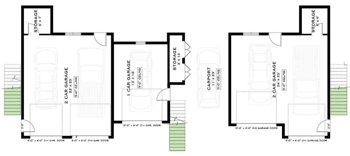 Plan 147045RML: Modern Multi-Family House Plan with Drive-Under Garage - Floor Plan - 3rd Floor - Modern