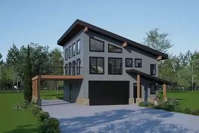 Contemporary Mountain Home with 3 Bedrooms and Loft