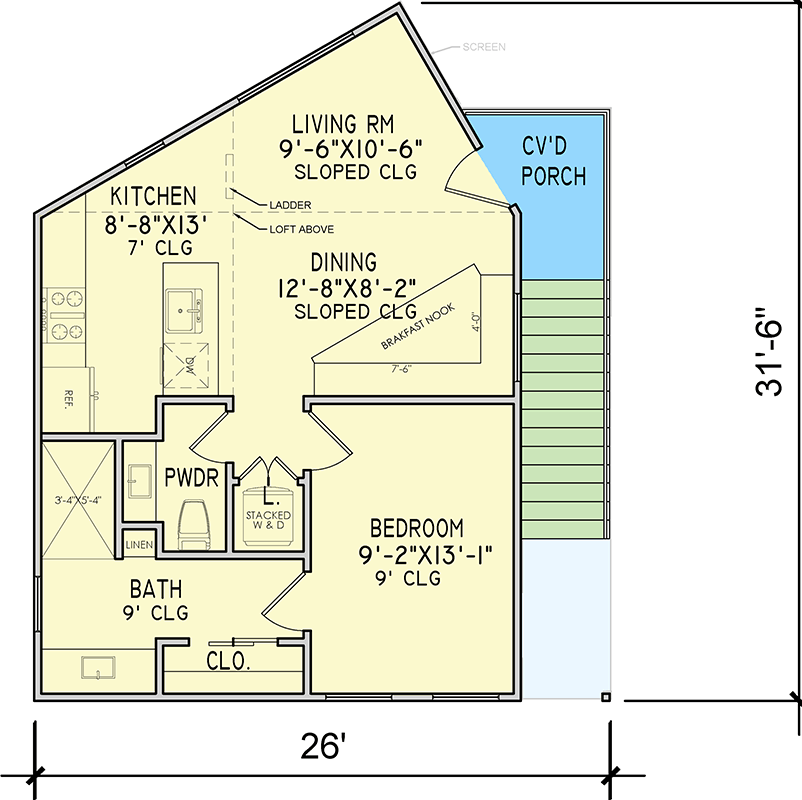 Plan 302010PSK: Contemporary House Plan with Attached Garage and Scenic Views - Floor Plan - 2nd Floor - Contemporary