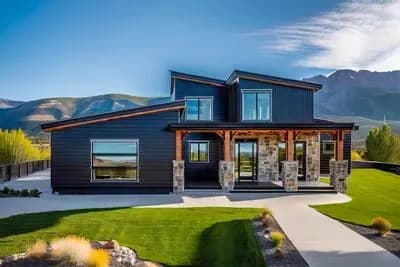 Modern Two-Story House Plan with Split Bedrooms and Loft