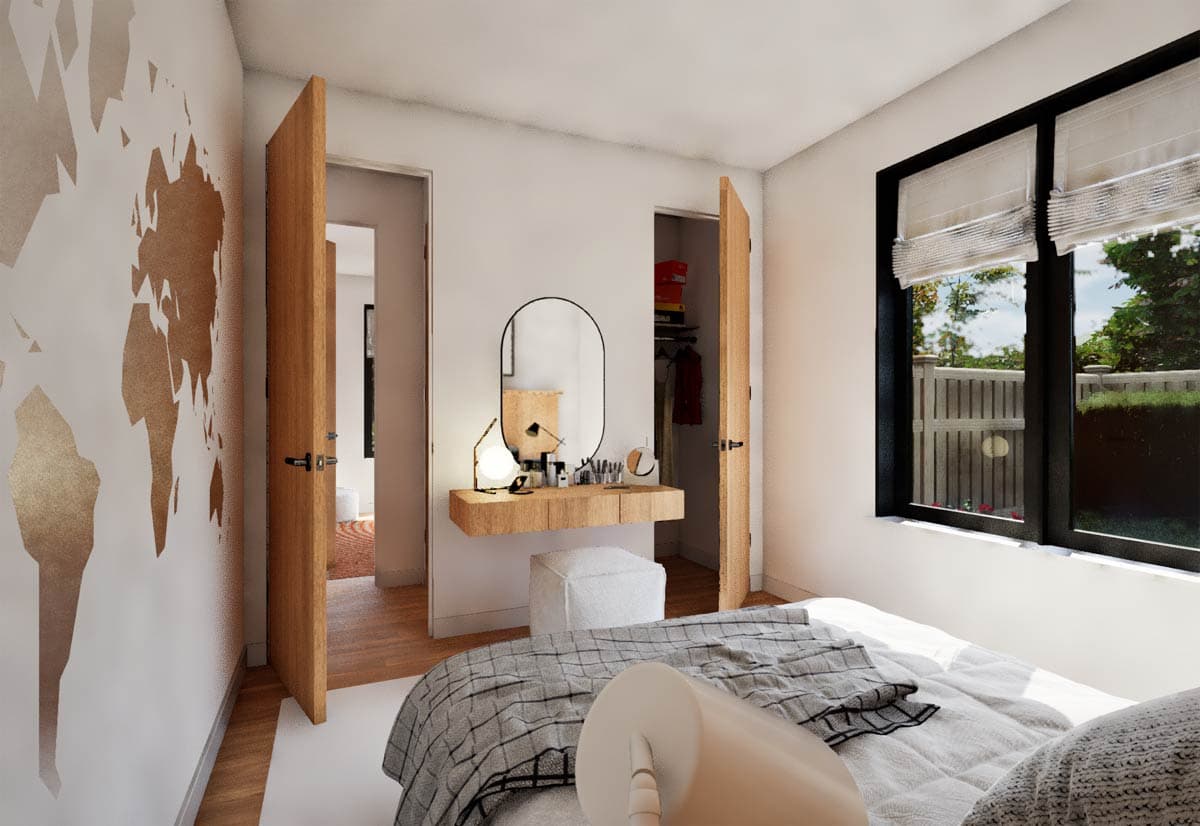 Plan 69903AM: Single-Story Scandinavian House Plan with Split Bedrooms - Image #15 - Scandinavian