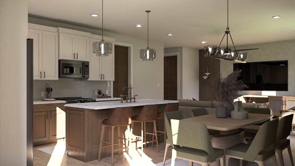 Plan 623533DJ: Modern Farmhouse House Plan with Upstairs Loft and Safe Room** - Image #10 - Farmhouse, Traditional