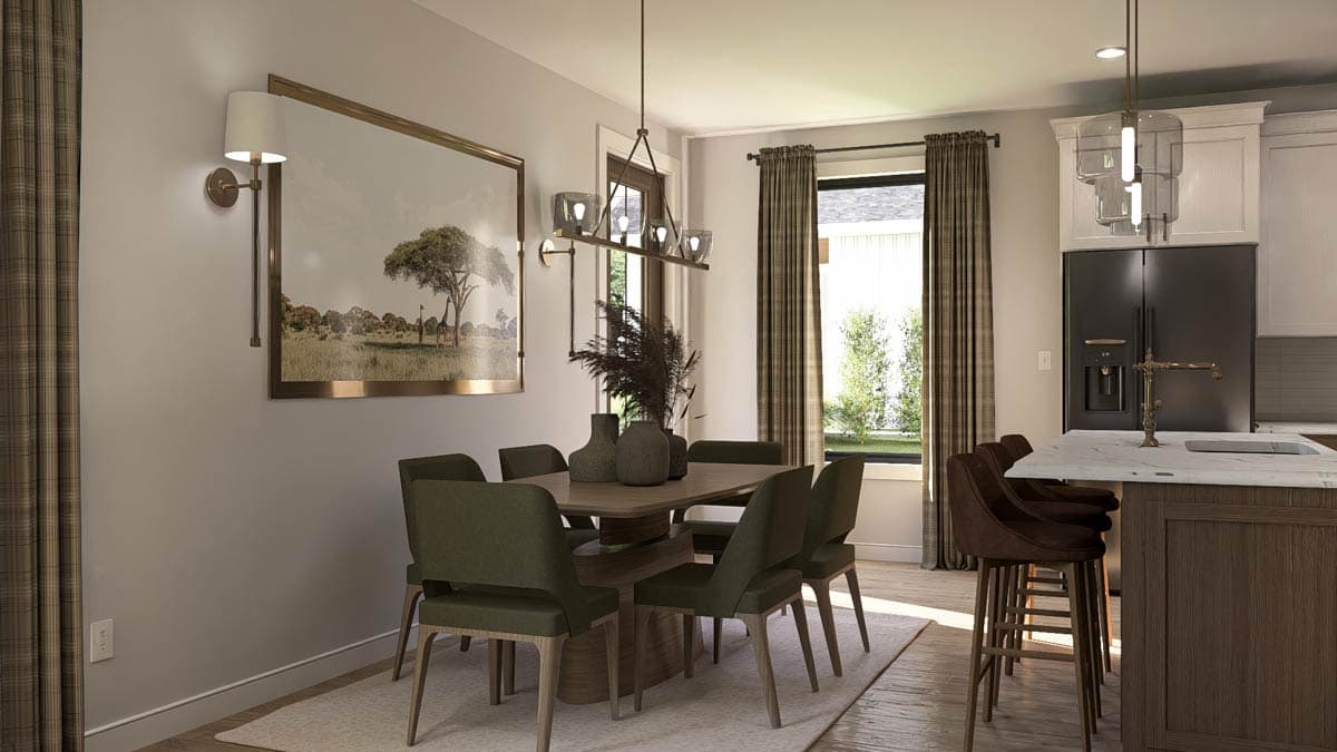 Plan 623533DJ: Modern Farmhouse House Plan with Upstairs Loft and Safe Room** - Image #9 - Farmhouse, Traditional