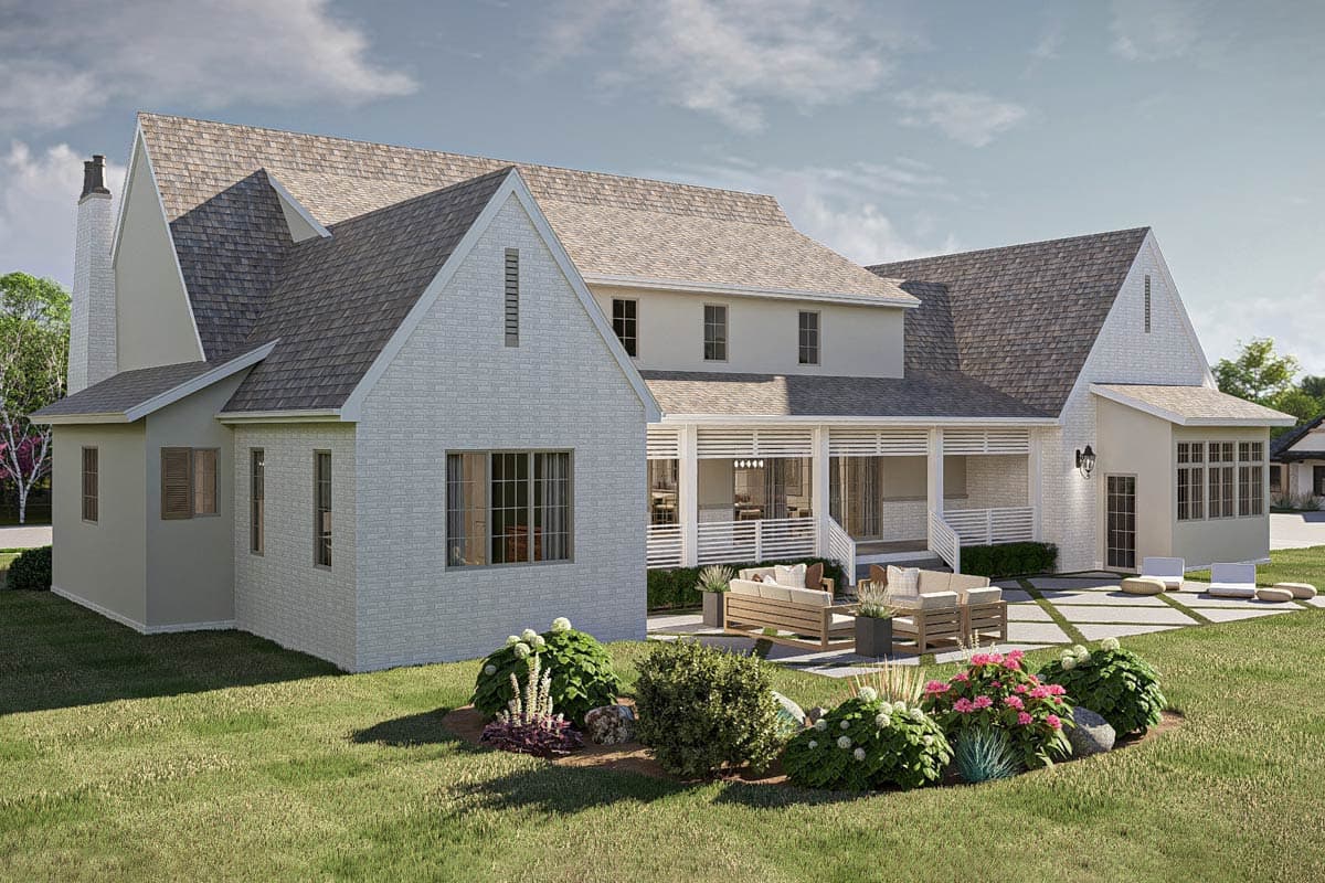 Plan 623534DJ: Two-Story Modern Cottage House Plan with Upstairs Loft - Image #7 - Cottage, Transitional, Tudor