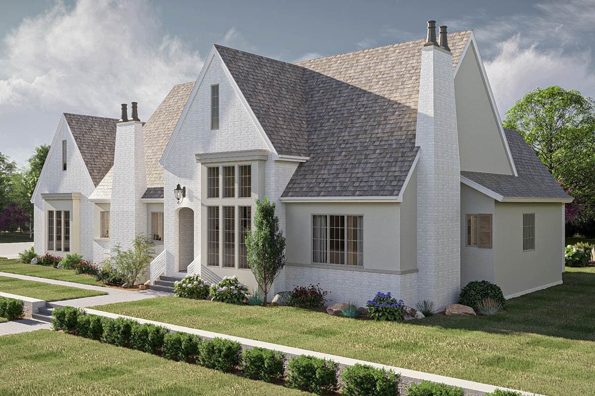 Plan 623534DJ: Two-Story Modern Cottage House Plan with Upstairs Loft - Image #8 - Cottage, Transitional, Tudor