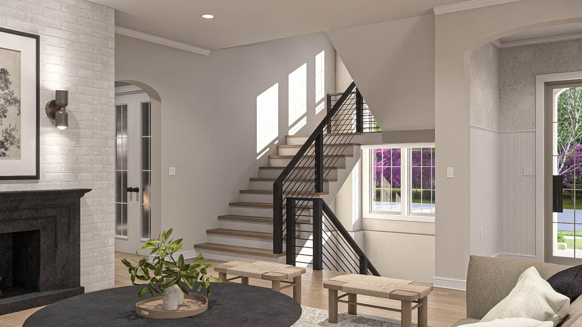 Plan 623534DJ: Two-Story Modern Cottage House Plan with Upstairs Loft - Image #10 - Cottage, Transitional, Tudor