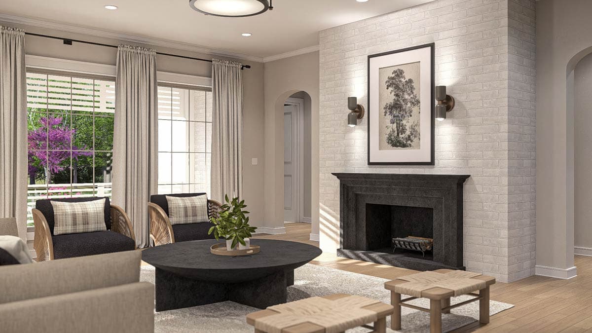 Plan 623534DJ: Two-Story Modern Cottage House Plan with Upstairs Loft - Image #12 - Cottage, Transitional, Tudor