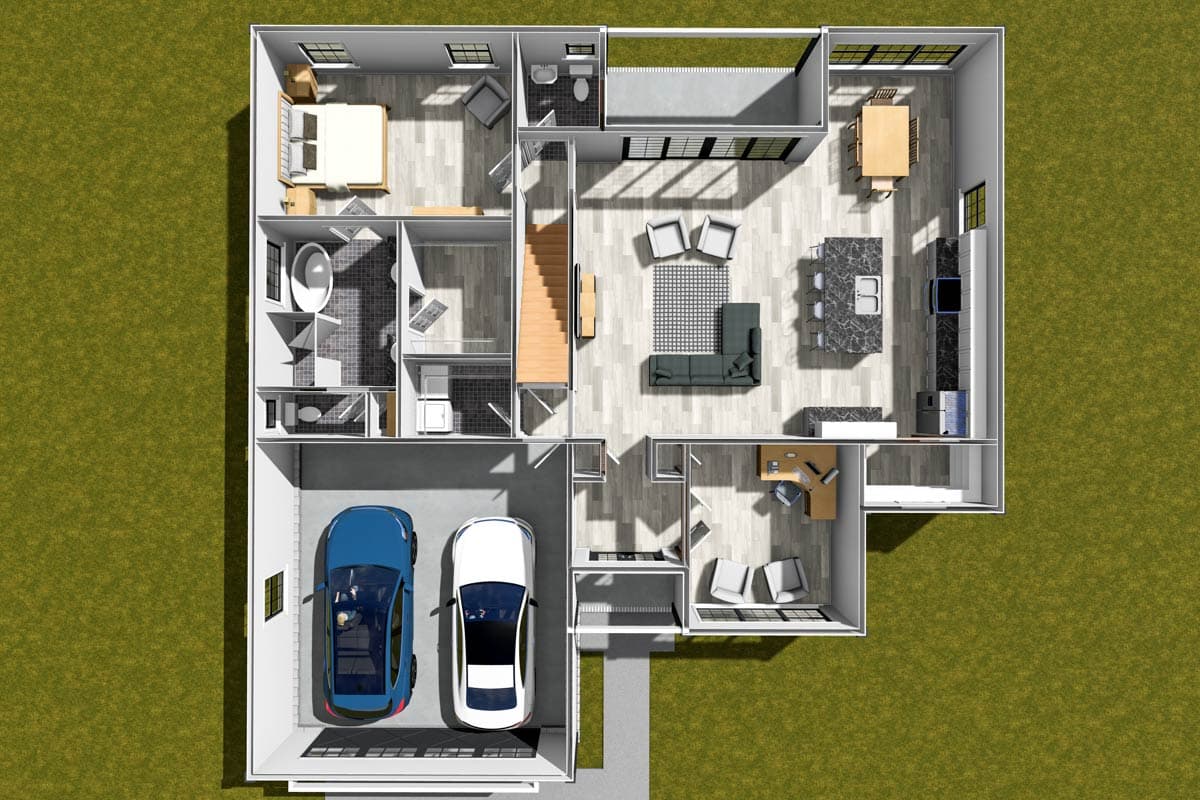 Plan 52454WM: 3-Bed Traditional House Plan with Optionally Finished Bonus Room - Image #8 - Traditional
