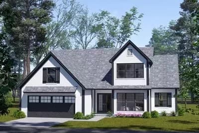 3-Bed Traditional House Plan with Optionally Finished Bonus Room