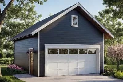 Spacious Detached Garage Plan with Attic Access
