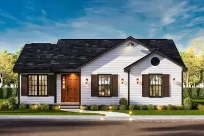 Country House Plan with Clustered Bedrooms