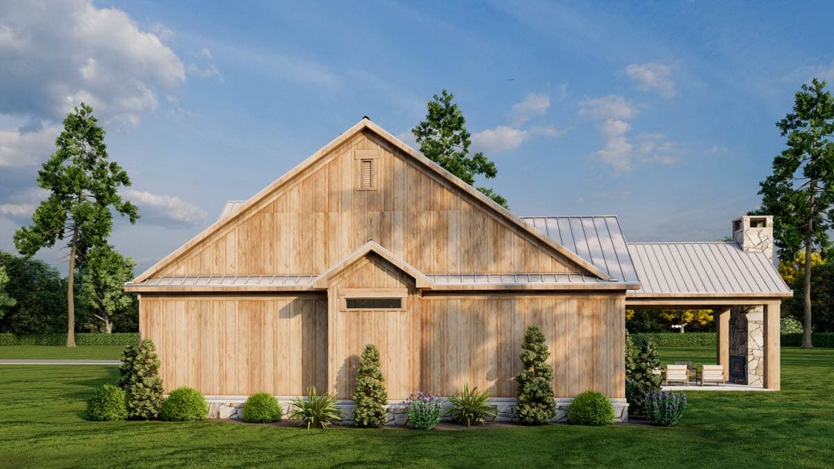 Plan 70927MK: Country Farmhouse Floor Plan with Sunroom and Split Bedrooms - Image #9 - Country, Farmhouse, Rustic