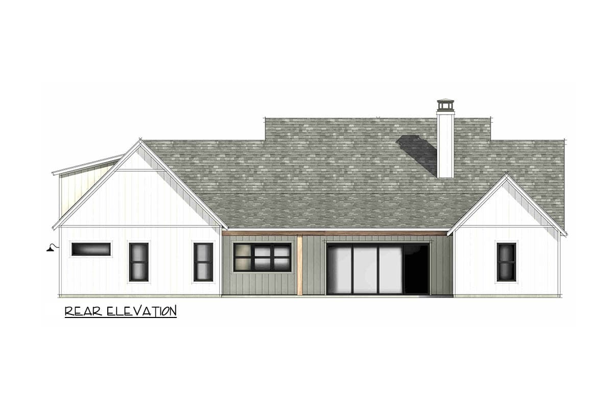 Plan 818167JSS: Modern Farmhouse House Plan with Expansive Porches - Image #8 - Farmhouse, Modern Farmhouse