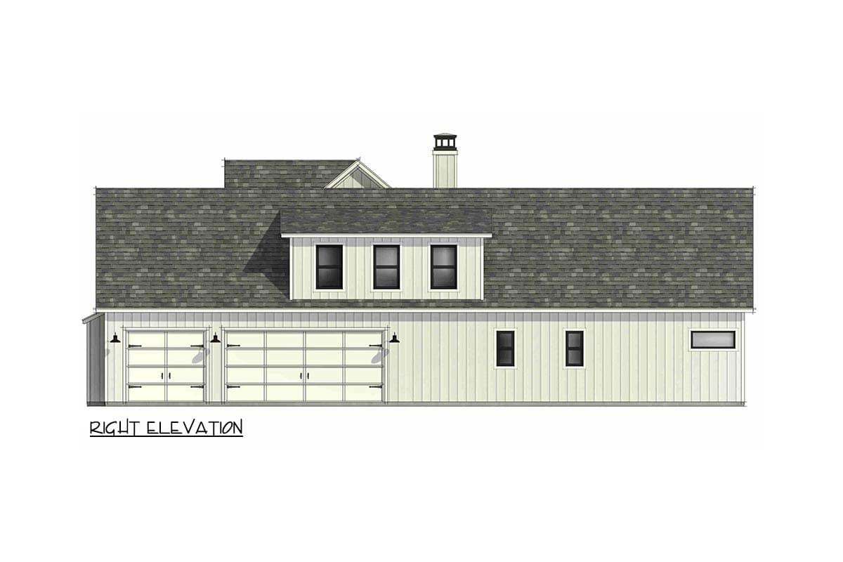 Plan 818167JSS: Modern Farmhouse House Plan with Expansive Porches - Image #9 - Farmhouse, Modern Farmhouse