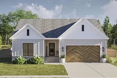 3-Bed Modern Ranch Farmhouse with Optional Lower Level