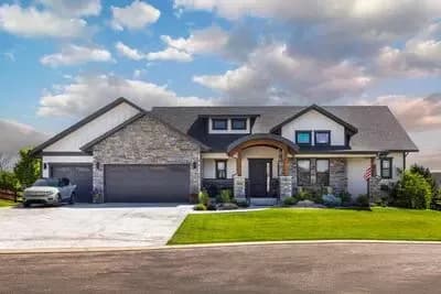 Modern Mountain Craftsman House Plan with Split Bedrooms