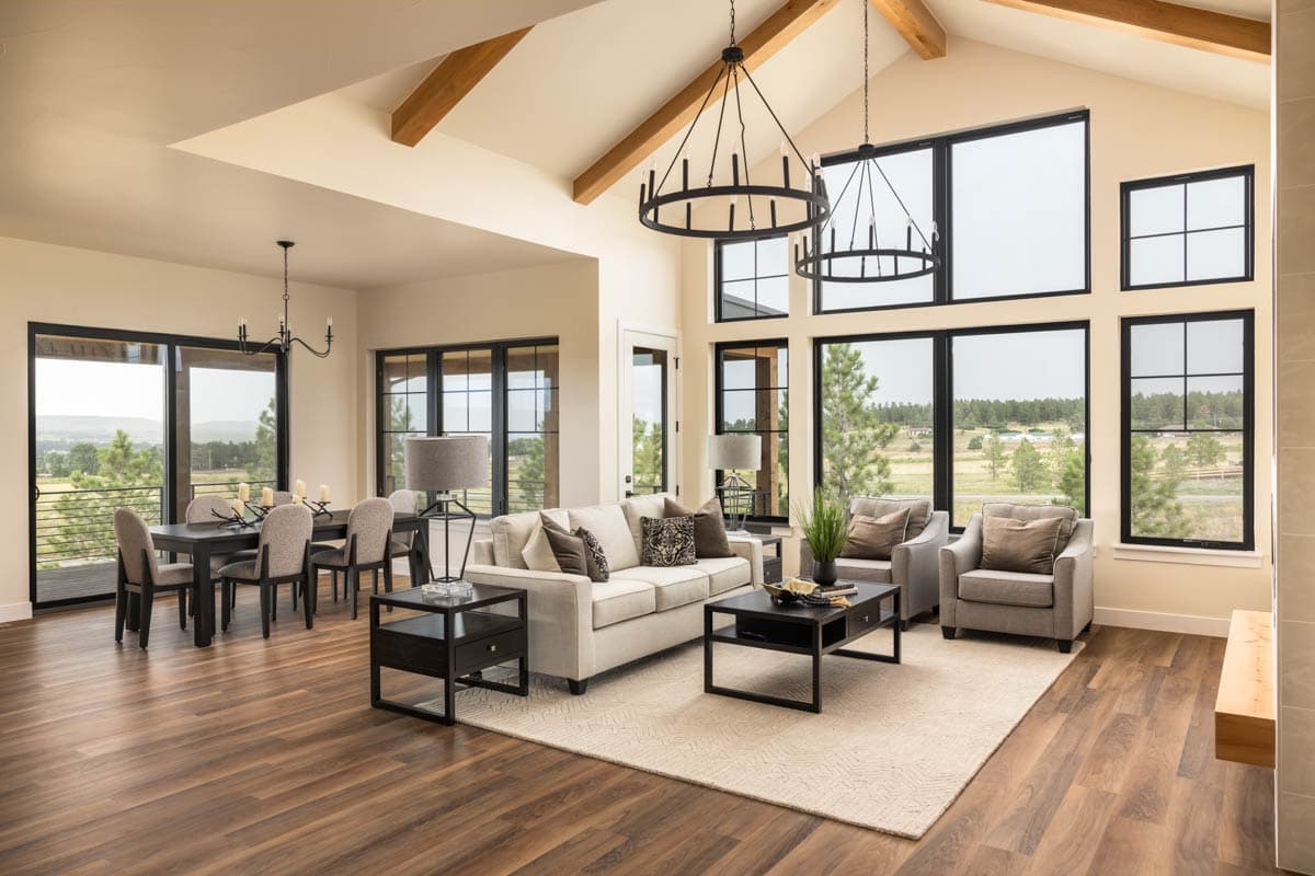 Plan 95284RW: Contemporary Mountain Ranch House Plan with Wraparound Porch - Image #9 - Contemporary, Mountain, Ranch, Rustic