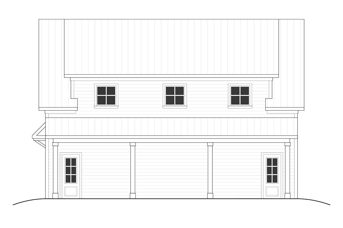 Plan 810044RBT: New American Style Garage with Apartment Above and Spacious Covered Patio or Carport - Image #6 - Country, Farmhouse, Modern Farmhouse, New American
