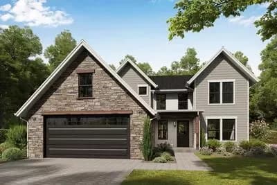 Two-Story Traditional House Plan with Loft and Workshop