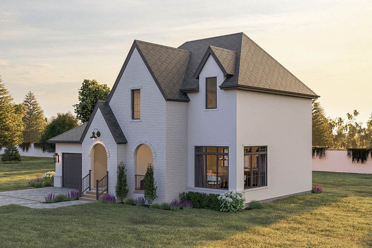 Plan 623536DJ: Two-Story European Victorian House Plan with Optional Lower Level - Image #6 - European, Victorian