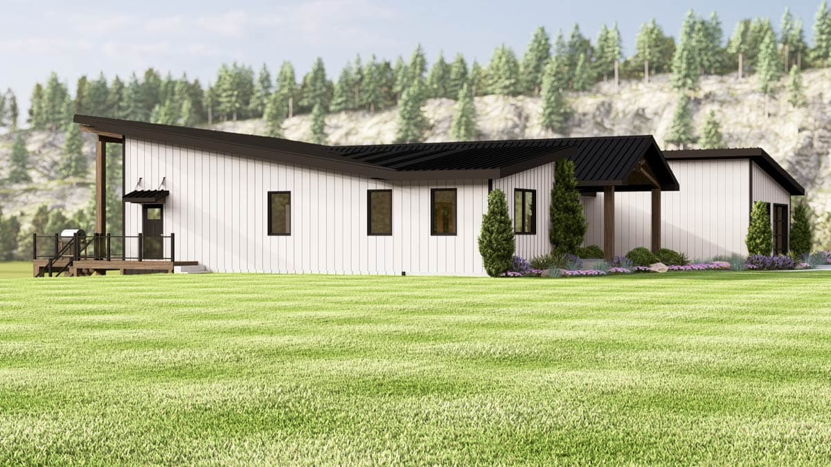 Plan 135374GRA: Contemporary Mountain View House Plan with Expansive Deck - Image #7 - Contemporary, Mountain, New American