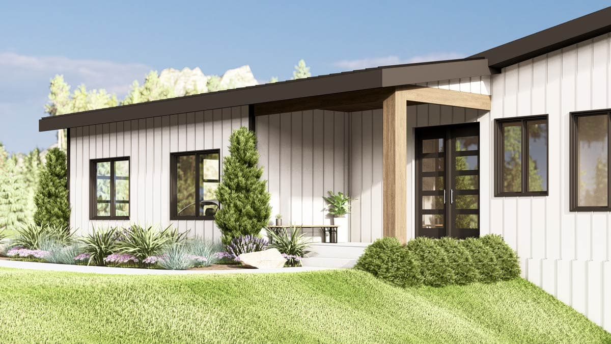 Plan 135374GRA: Contemporary Mountain View House Plan with Expansive Deck - Image #8 - Contemporary, Mountain, New American