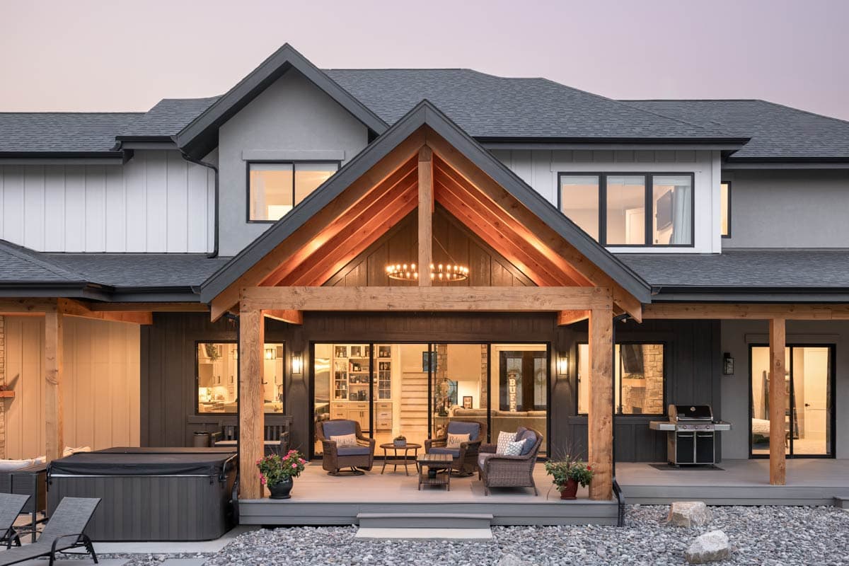 Plan 95291RW: Luxurious Transitional Modern Farmhouse House Plan with Guest Suite and Outdoor Covered Patio - Image #8 - Modern Farmhouse, New American, Transitional