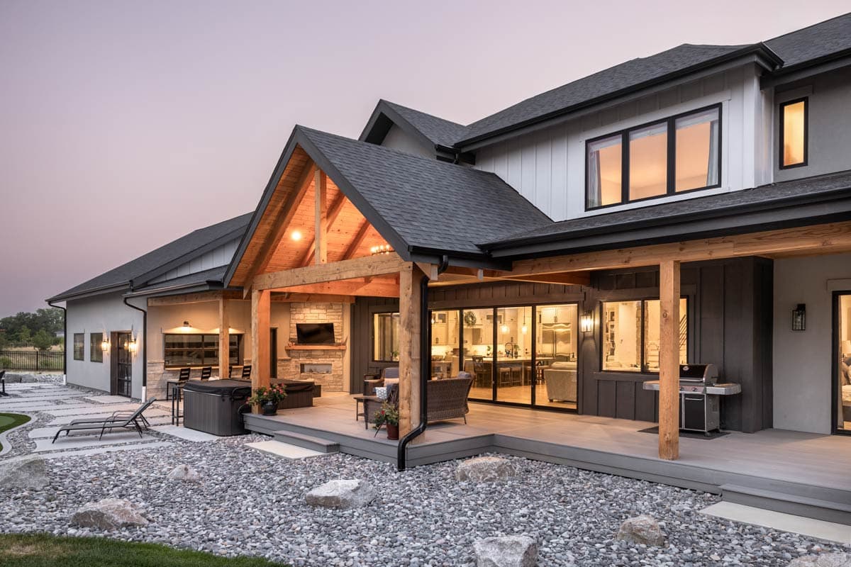 Plan 95291RW: Luxurious Transitional Modern Farmhouse House Plan with Guest Suite and Outdoor Covered Patio - Image #9 - Modern Farmhouse, New American, Transitional