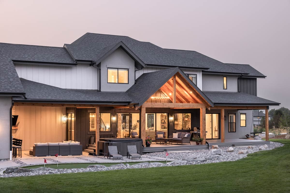 Plan 95291RW: Luxurious Transitional Modern Farmhouse House Plan with Guest Suite and Outdoor Covered Patio - Image #10 - Modern Farmhouse, New American, Transitional