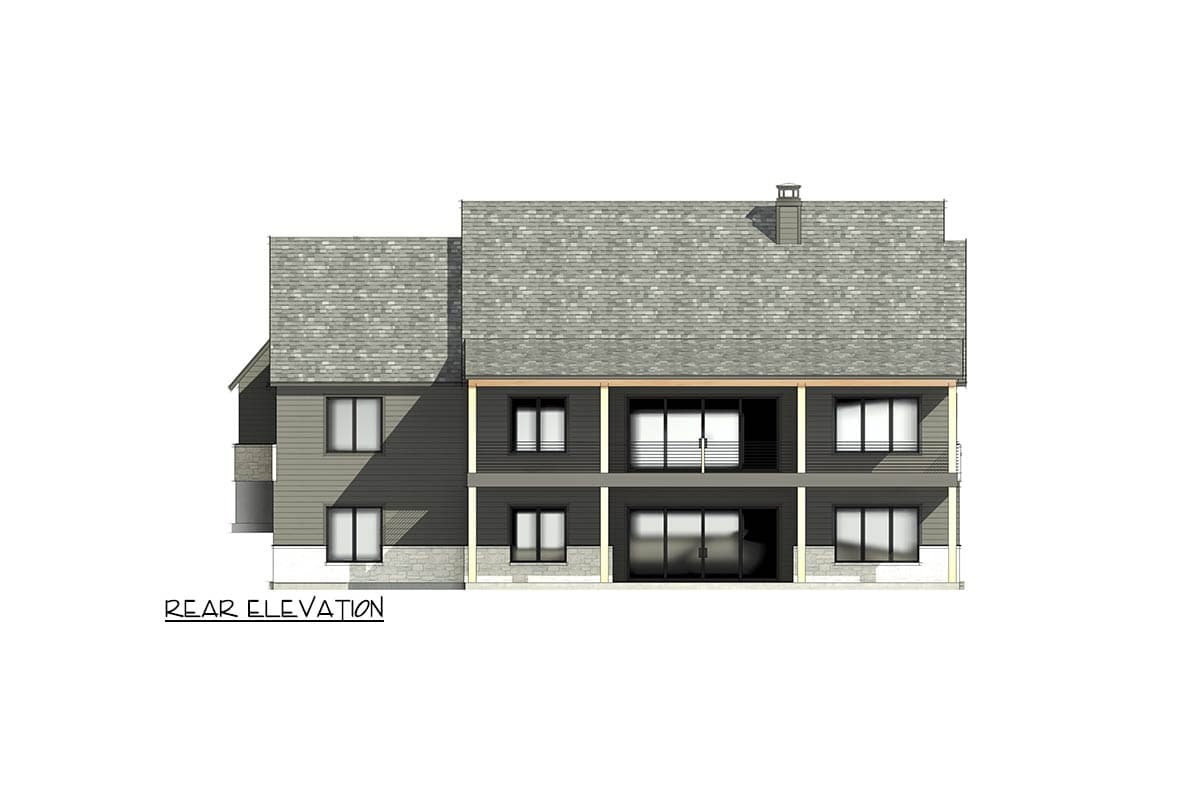 Plan 818169JSS: 5-Bed Transitional House Plan with Walkout Lower Level - Image #6 - Transitional