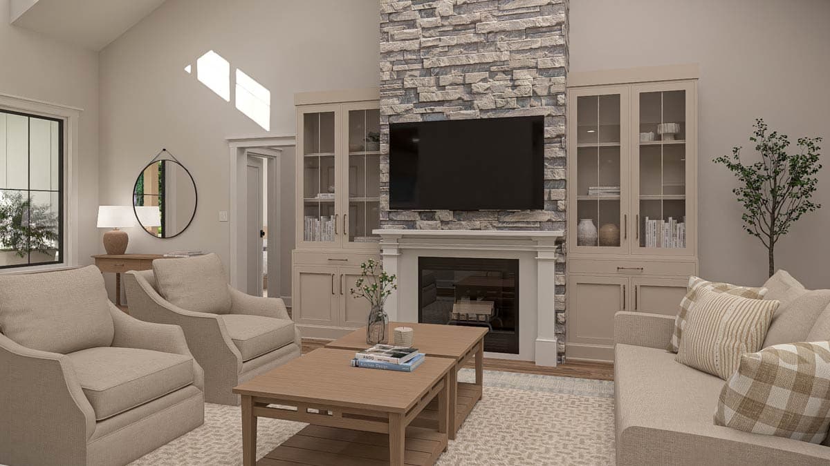Plan 623537DJ: Transitional Farmhouse House Plan with Split Bedrooms - Image #11 - Farmhouse, Transitional