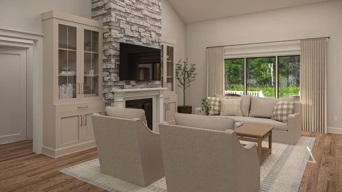 Plan 623537DJ: Transitional Farmhouse House Plan with Split Bedrooms - Image #12 - Farmhouse, Transitional
