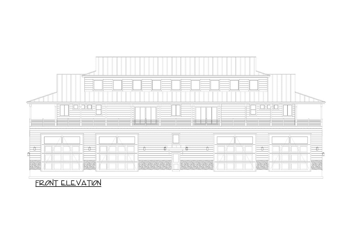 Plan 61649UT: Expansive Two-Bedroom Luxury Traditional Home with RV Garage and Workshop - Image #14 - Traditional