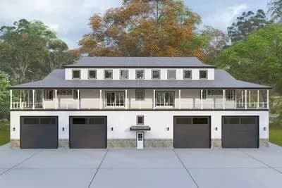 Expansive Two-Bedroom Luxury Traditional Home with RV Garage and Workshop