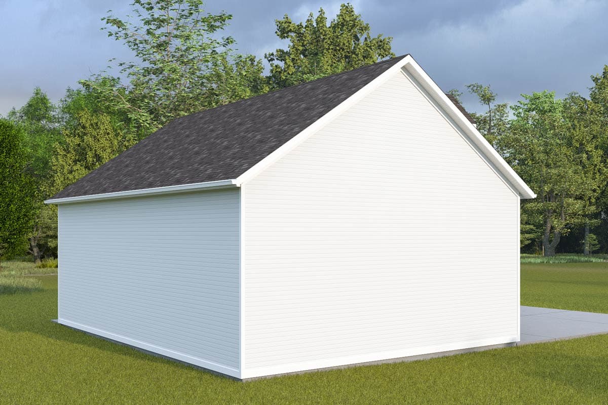 Plan 61650UT: Expansive Traditional Three-Car Garage with Optional Bonus Room - Image #9 - Traditional