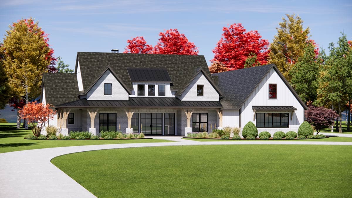Plan 818171JSS: Spacious Modern Farmhouse Plan with Wraparound Porch - Image #5 - Farmhouse, Modern Farmhouse