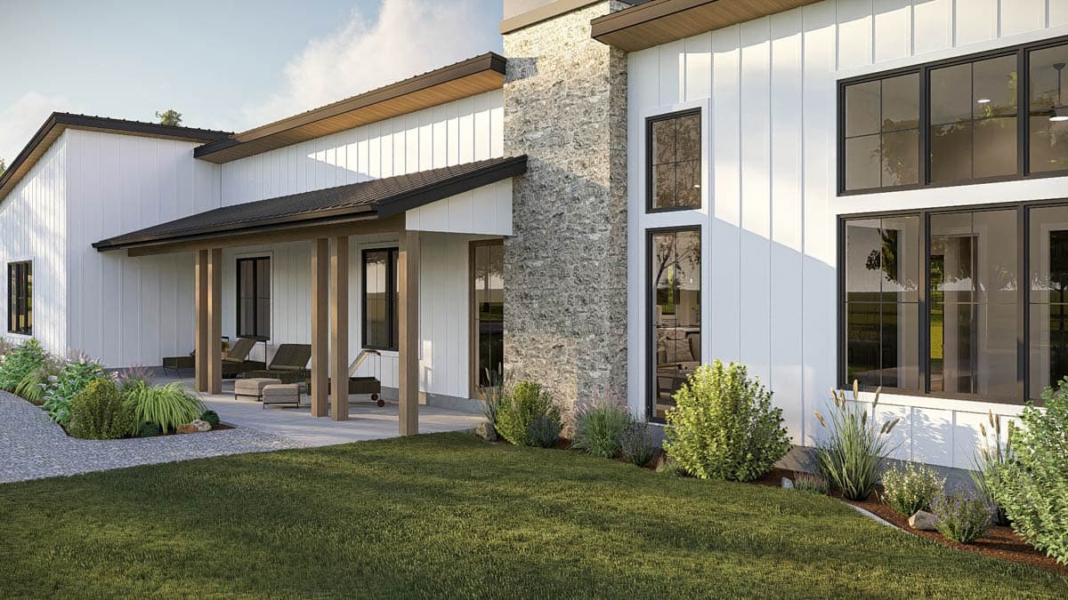 Plan 623538DJ: Spacious Modern Barndominium with Five Bedrooms and Attached Garage - Image #10 - Barndominium, Modern
