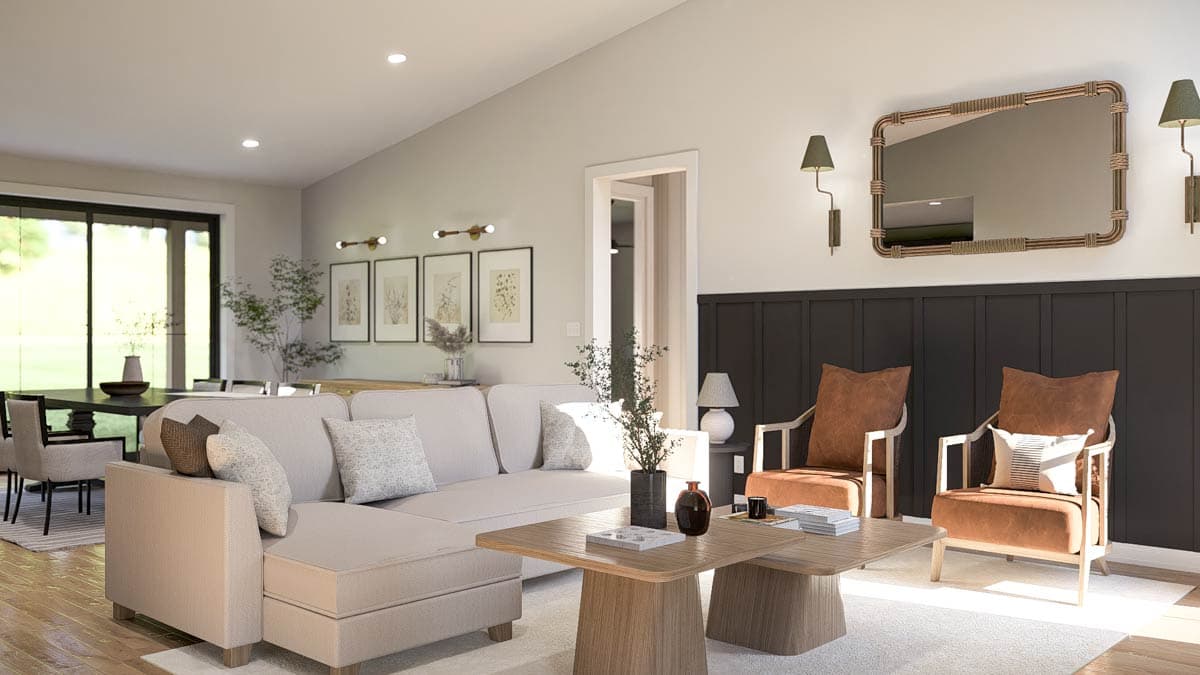 Plan 623538DJ: Spacious Modern Barndominium with Five Bedrooms and Attached Garage - Image #8 - Barndominium, Modern