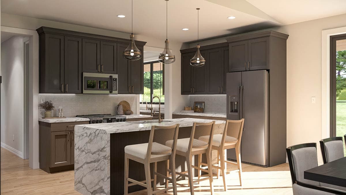 Plan 623538DJ: Spacious Modern Barndominium with Five Bedrooms and Attached Garage - Image #9 - Barndominium, Modern
