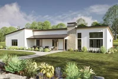 Spacious Modern Barndominium with Five Bedrooms and Attached Garage