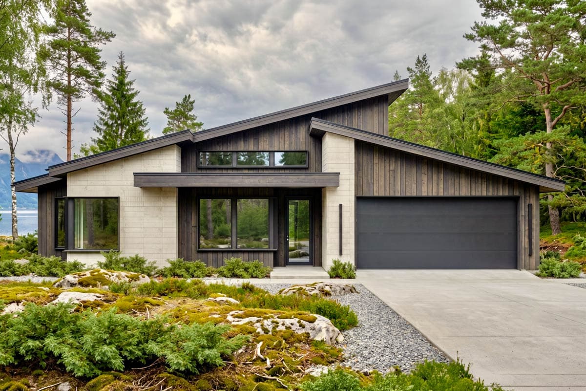 Contemporary Ranch House Plan with Spacious Covered Patio