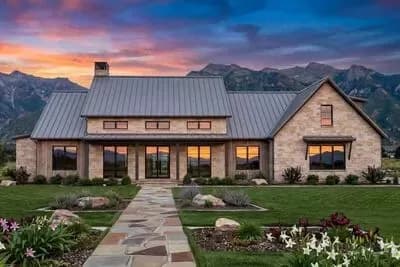 Four-Bedroom Hill Country House Plan with Expansive Porches