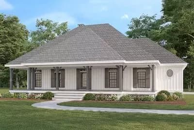 Southern Ranch House Plan with Spacious Porches