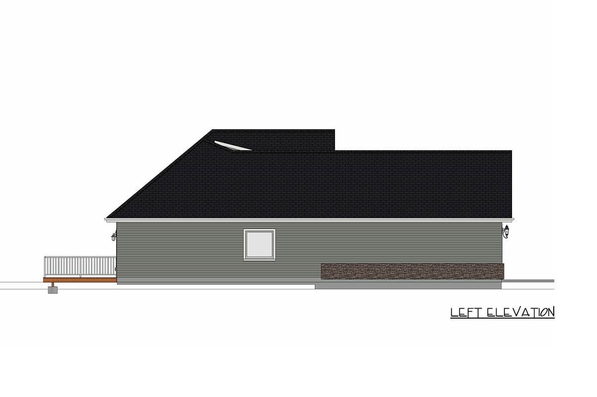 Plan 744512ABR: Craftsman Ranch House Plan with Split Beds, Home Office, and Open Layout - Image #8 - Craftsman, Mountain, New American, Ranch, Traditional