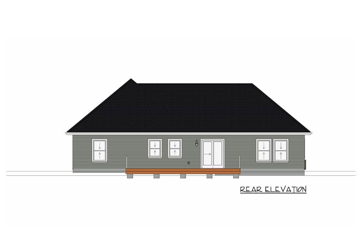 Plan 744512ABR: Craftsman Ranch House Plan with Split Beds, Home Office, and Open Layout - Image #9 - Craftsman, Mountain, New American, Ranch, Traditional